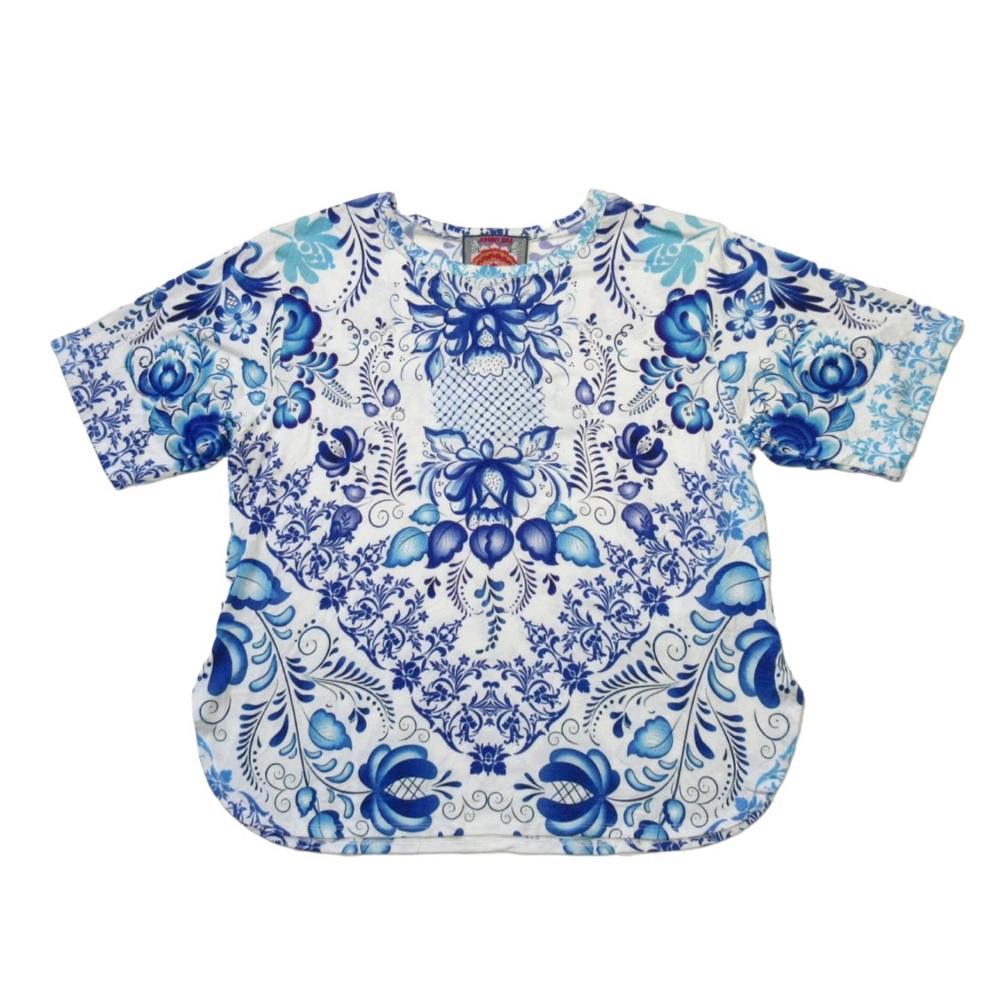 Johnny Was Janie Favorite Oversized Cropped Tee – Size XS - Picture 4 of 7